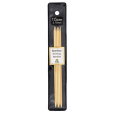 KND060275 Tulip Спиці шкарпеткові Bamboo 2,75 мм - 15 см, бамбук