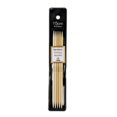 KND060400 Tulip Спиці шкарпеткові Bamboo 4 мм - 15 см, бамбук