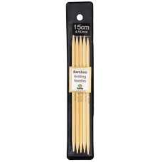 KND060450 Tulip Спиці шкарпеткові Bamboo 4,5 мм - 15 см, бамбук
