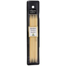 KND060500 Tulip Спиці шкарпеткові Bamboo 5 мм - 15 см, бамбук
