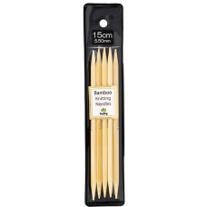 KND060550 Tulip Спиці шкарпеткові Bamboo 5,5 мм - 15 см, бамбук