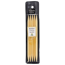 KND060650 Tulip Спиці шкарпеткові Bamboo 6,5 мм - 15 см, бамбук