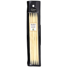KND080650 Tulip Спиці шкарпеткові Bamboo 6,5 мм - 20 см, бамбук
