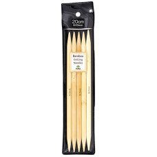 KND080800 Tulip Спиці шкарпеткові Bamboo 8 мм - 20 см, бамбук