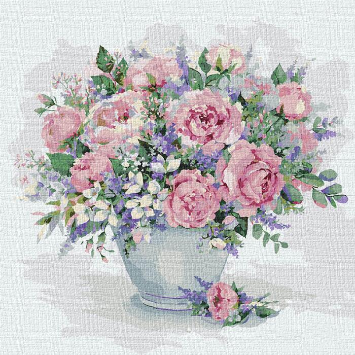 KHO2976 Чарівний аромат троянд. Ideyka. Картина за номерами (Ідейка КНО2976)