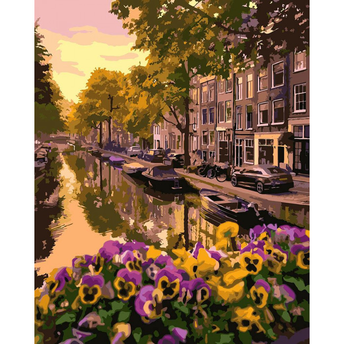 KHO3553 Амстердам. Ideyka. Картина за номерами (Ідейка КНО3553)