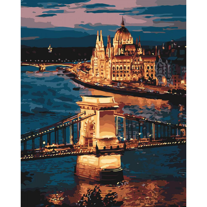 KHO3557 Чудовий Будапешт. Ideyka. Картина за номерами (Ідейка КНО3557)