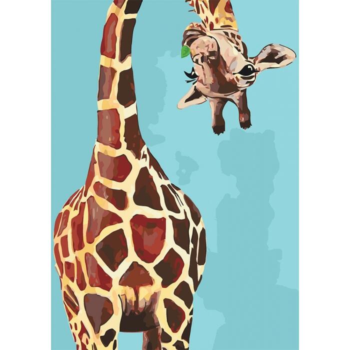 KHO4061 Веселий жираф. Ideyka. Картина за номерами (Ідейка КНО4061)