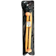 KNS092000 Tulip Спиці прямі Bamboo 20 мм - 23 см, бамбук, з фіксаторами