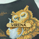 Косметичка_322 Virena Заготовка для вишивки бісером - Косметичка Сова з кавою, 25,5x17x3,5 см