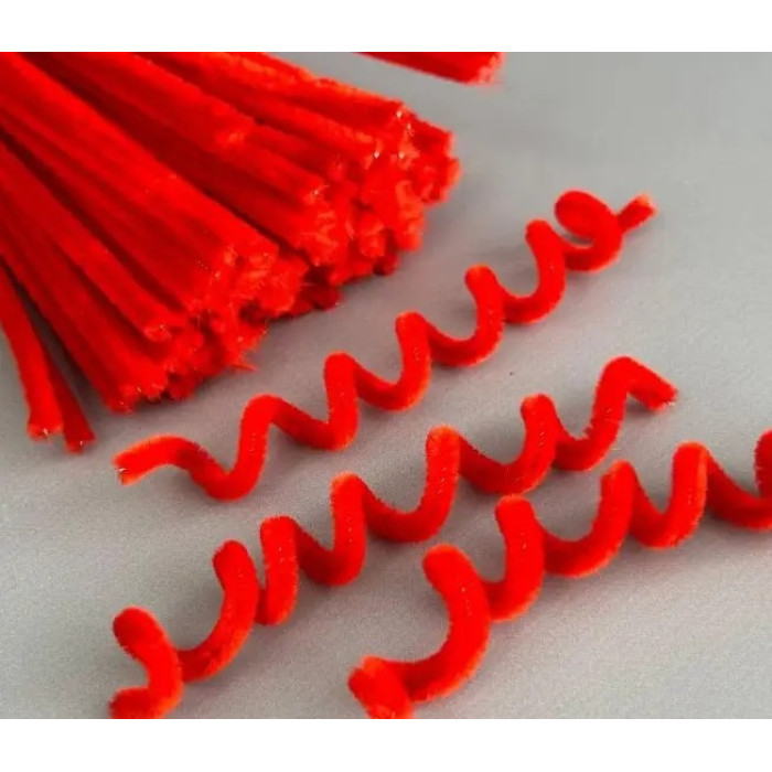 KR-01 Чарівна Мить Синельний дріт 6x300 мм - червоний (в упаковці 100 шт) KR-01 Чарівна Мить Синельний дріт 6x300 мм - червоний (в упаковці 100 шт)