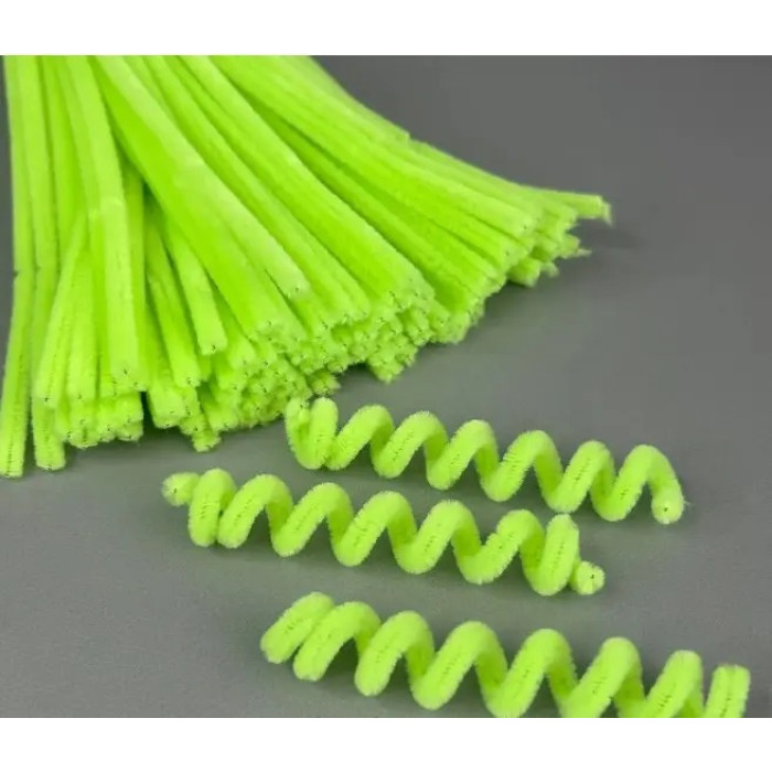 KR-11 Чарівна Мить Синельний дріт 6x300 мм - лайм (в упаковці 100 шт) KR-11 Чарівна Мить Синельний дріт 6x300 мм - лайм (в упаковці 100 шт)