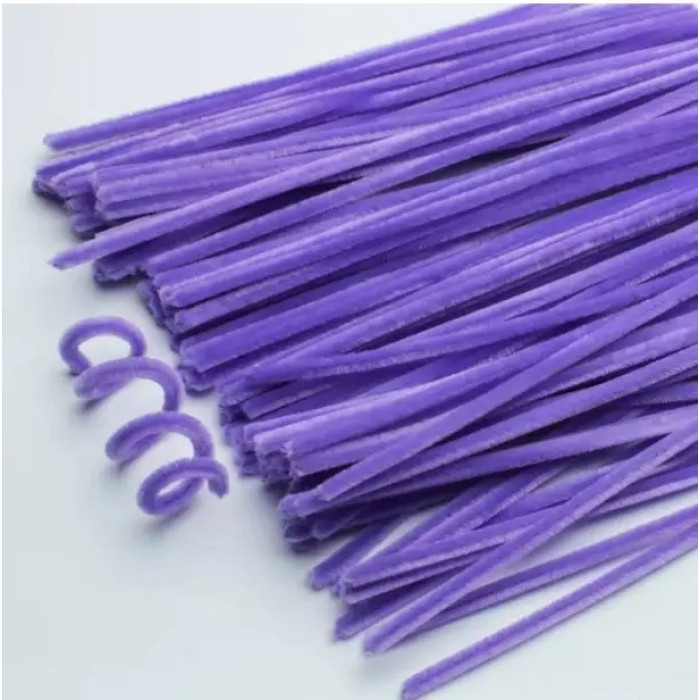 KR-41 Чарівна Мить Синельний дріт 6x300 мм - лаванда (в упаковці 100 шт) KR-41 Чарівна Мить Синельний дріт 6x300 мм - лаванда (в упаковці 100 шт)