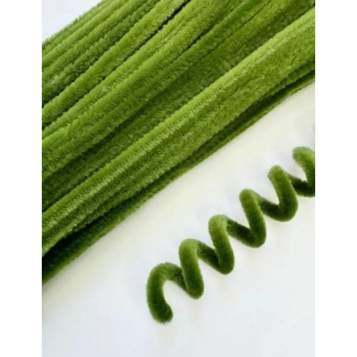 KR-47 Чарівна Мить Синельний дріт 6x300 мм - оливковий (в упаковці 100 шт) KR-47 Чарівна Мить Синельний дріт 6x300 мм - оливковий (в упаковці 100 шт)