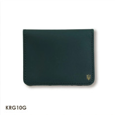 KRG10G Babylon Картхолдер для карток з маленьким гербом 10x7,5 см, шкіра (зелений)