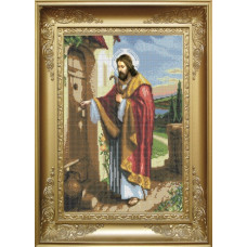 КРВ-001 Ісус стукає у двері. Княгиня Ольга. Схема на тканині для вишивання бісером