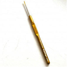 Гачок металевий, з пластиковою ручкою 2,1 мм, Tulip Японія (0), колір золото