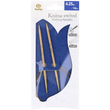 KS-1000425 Tulip Спиці кругові Knina Swivel 4,25 мм - 100 см, бамбук