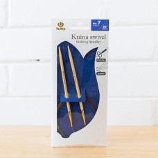 KS-1000450 Tulip Спиці кругові Knina Swivel 4,5 мм - 100 см, бамбук
