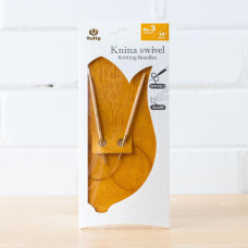 KS-400325 Tulip Спиці кругові Knina Swivel 3,25 мм - 40 см, бамбук