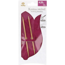 KS-800425 Tulip Спиці кругові Knina Swivel 4,25 мм - 80 см, бамбук