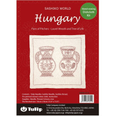 KSW-011e Tulip Набір для вишивки у техніці сашико Hungary Pairs of Pitchers