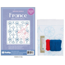 KSW-018e Tulip Набір для вишивки у техніці сашико France Ballerina and Cornflowers