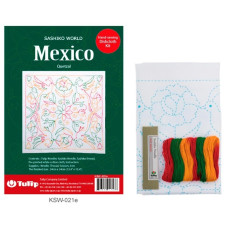 KSW-021e Tulip Набір для вишивки у техніці сашико Mexico Quetzal