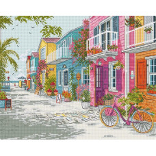 L9963 Letistitch Набір для вишивки рахунковим хрестиком - Приморська гармонія 29x23 см, Aida 16 ct