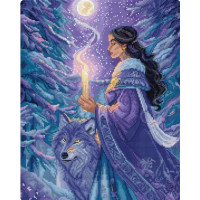 L9973 Letistitch Набір для вишивки рахунковим хрестиком - Arctic Enchantress 29x23 см, Aida 16