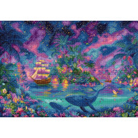 L9978 Luca-S Набір для вишивки рахунковим хрестиком - Небесні острови Celestial Isles 43x31 см, Aida 16