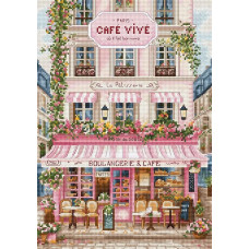 L9988 Luca-S Набір для вишивки рахунковим хрестиком - Sweet Parisian Street 19x27 см, Aida 16