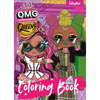LCB15 Ideyka Книжка-розмальовка зі стікерами - L.O.L O.M.G. Queens 2