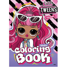 LCB29 Ideyka Книжка-розмальовка зі стікерами - Tweens Cherry, 21x29 см