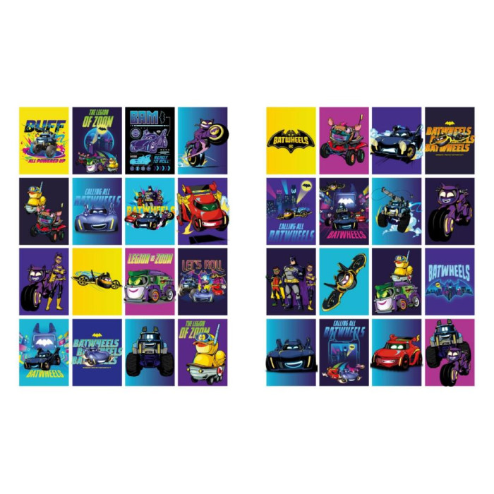 LCB39 Ideyka Книжка-розмальовка зі стікерами - WB Batman: Batwheels, 21x29 см