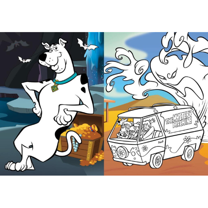 LCB42 Ideyka Книжка - розмальовка зі стікерами - WB Scooby-Doo, 21x29 см