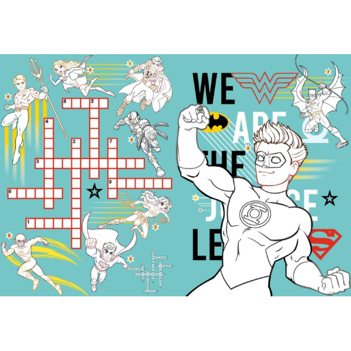 LCB43 Ideyka Книжка - розмальовка зі стікерами - WB Super friends: Сильні разом, 21x29 см