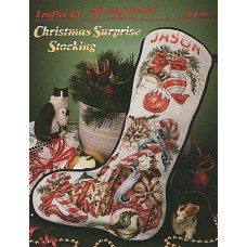 LFT043 Stoney Creek Схема для вишивки рахунковим хрестиком - Christmas Surprise Stocking, папір