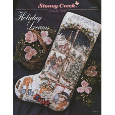 LFT063 Stoney Creek Схема для вишивки рахунковим хрестиком - Holiday Dreams Stocking, папір
