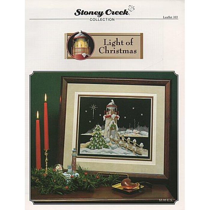 LFT103 Stoney Creek Схема для вишивки рахунковим хрестиком - Lighthouse of Christmas I, папір