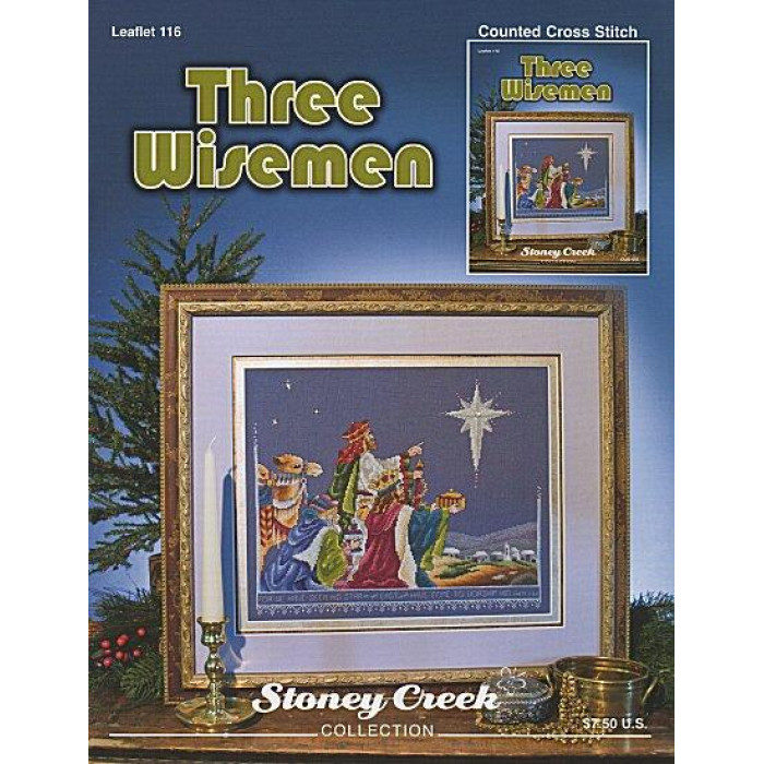 LFT116 Stoney Creek Схема для вишивки рахунковим хрестиком - Three Wisemen, папір