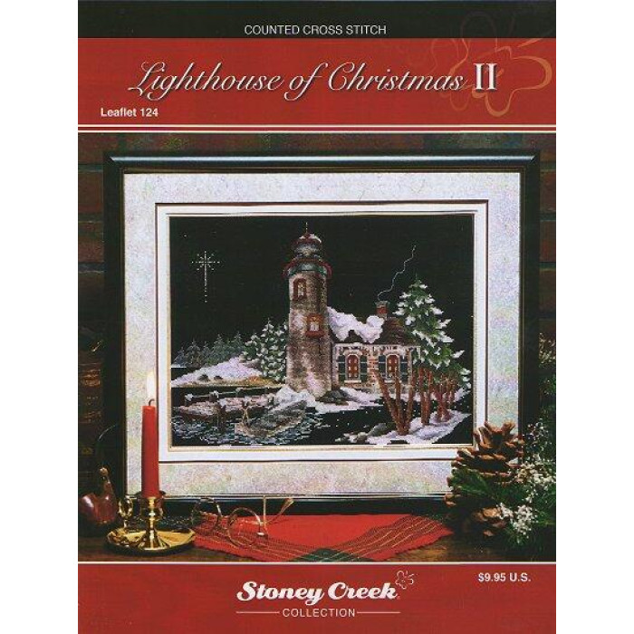 LFT124 Stoney Creek Схема для вишивки рахунковим хрестиком - Lighthouse of Christmas II, папір