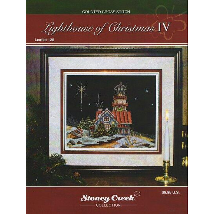 LFT126 Stoney Creek Схема для вишивки рахунковим хрестиком - Lighthouse of Christmas III, папір