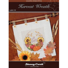 LFT133 Stoney Creek Схема для вишивки рахунковим хрестиком - Harvest Wreath, папір