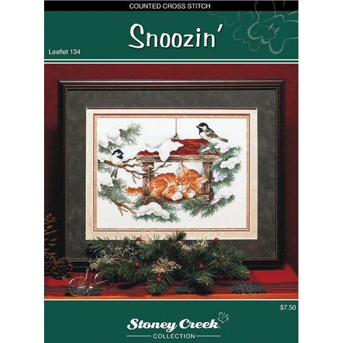LFT134 Stoney Creek Схема для вишивки рахунковим хрестиком - Snoozin, папір