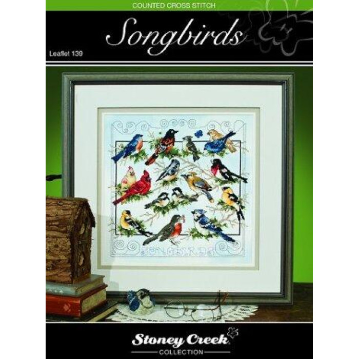 LFT139 Stoney Creek Схема для вишивки рахунковим хрестиком - Songbirds, папір