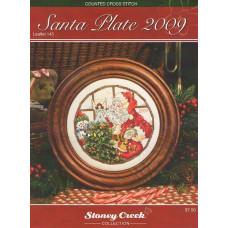 LFT145 Stoney Creek Схема для вишивки рахунковим хрестиком - Santa Plate 2009, папір