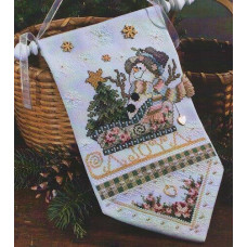 LFT156 Stoney Creek Схема для вишивки рахунковим хрестиком - Joyful Snowman, папір