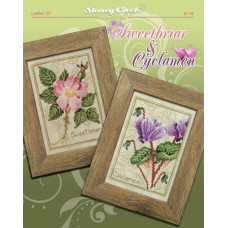 LFT181 Stoney Creek Схема для вишивки рахунковим хрестиком - Sweetbriar & Cyclamen, папір