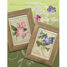 LFT183 Stoney Creek Схема для вишивки рахунковим хрестиком - Blue Periwinkle & Sweet Pea, папір
